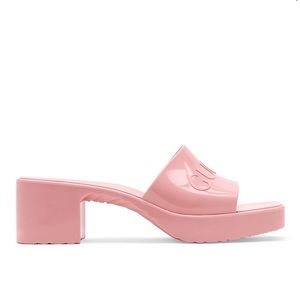 Gucci rubber heel pink